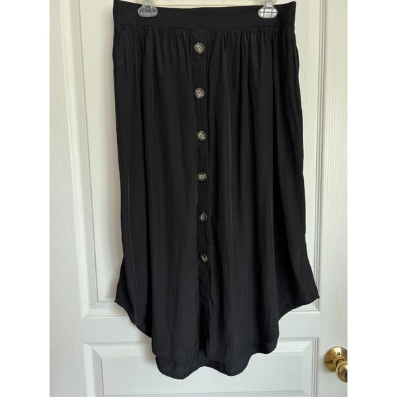 J. Jill M Petite Back Button Down Midi Skirt - Picture 1 of 3
